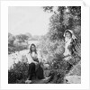 Two Young Girls on the Banks of the Sulby River, Isle of Man by George Bellett Cowen